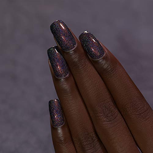 Image of ILNP Stay Hidden - Smokey Grey Holographic Nail Polish