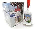 Lieferumfang: 1 Stück Porzellanglocke Weihnachtsglocke 1987 - Hutschenreuther - in OVP -