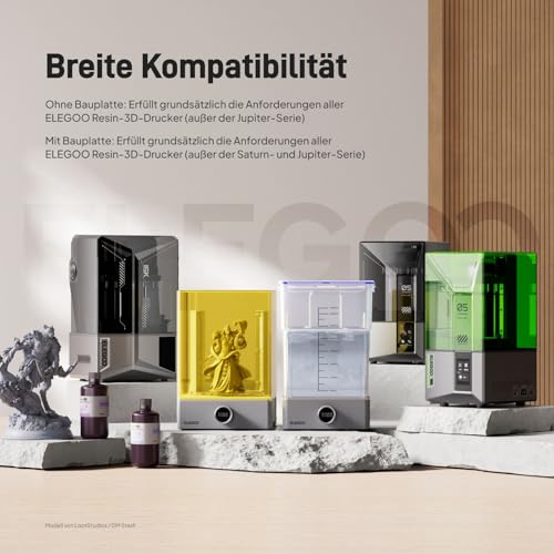 ELEGOO Mercury XS Bundle Machine Wash & Cure Separate Reinigungs- und Aushärtungsstation für große 3D-Harz-Druckmodelle mit tragbarer UV-Lampe, kompatibel mit ELEGOO Saturn und Mars