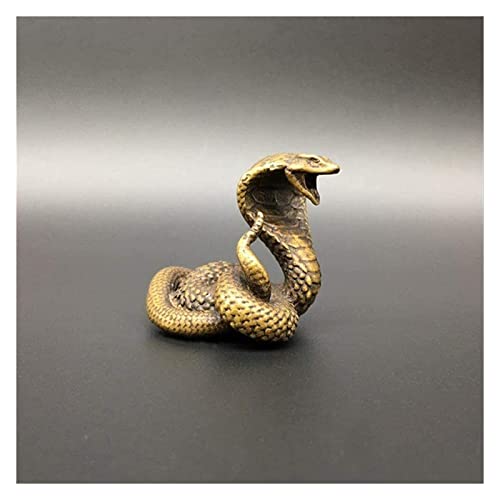 Tablette Cobra Statue Tea Pet miniature serpent bronze décoration
