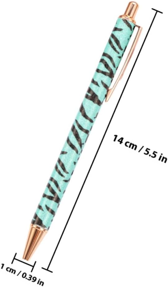 Portable Ballpoint Pens 6 Pack Zebra Print Ergonomic Pens Writing Supply image 2