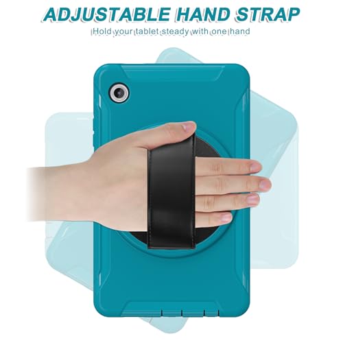 Funda para Samsung Galaxy Tab A11 ideal para niños y viajes con soporte y asa posterior 4