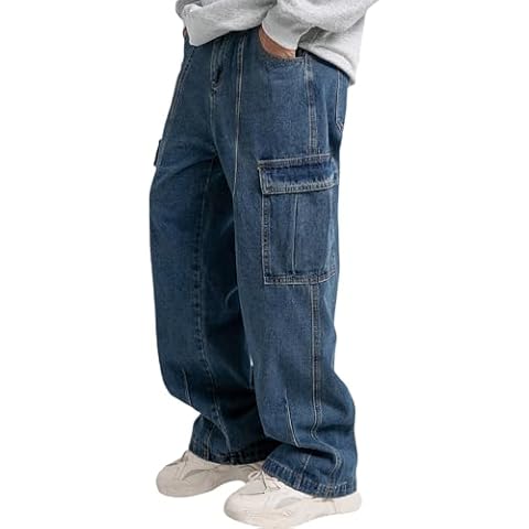 FantasyGears Wide-Leg Cargo Denim Jeans Cover