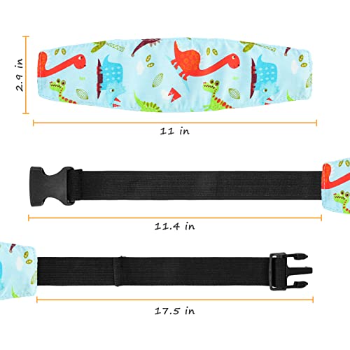 Baby Carseat Head Support,Car seat Straps Pillow Support Ban,Stroller Neck Relief Strap Headrest,Slumber Sling Sleep Positioner for Toddler Infants Child Children Kids - Thumbnail 3