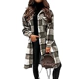 Anlass: Das karierte Jacke passt perfekt zu Strumpfhosen, Jeans und High Heels, um eine schöne Figur zu betonen und einen eleganten und lässigen Look zu kreieren. Es ist sehr geeignet für Arbeit, Zuhause, Reisen, Dating, Partys und andere Freizeitanlässe.