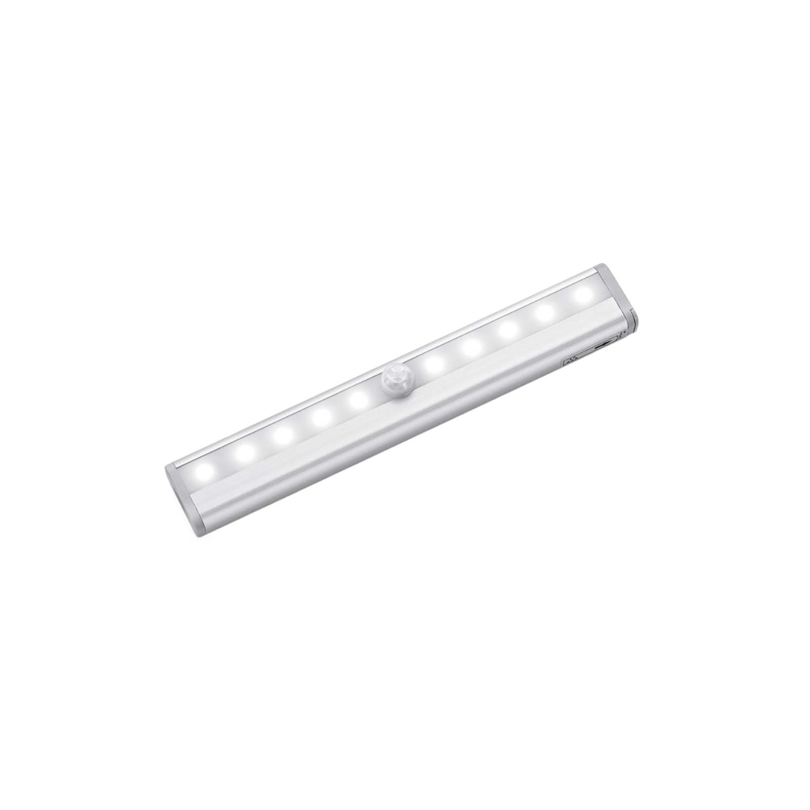 3PCS LED Licht Aluminium Abdeckung Motion Sensor Nachtlicht Bar Küche Schrank Lichter Batterie Betrieben Beleuchtung For Treppen Bewegungsmelder(White)