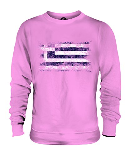 Sweat-shirt Grèce drapeau délavé Candymix unisexe pour homme et femme