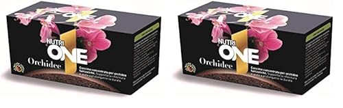 NUTRI 1 ONE One Concime concentrato per Orchidee in Grado di farle fiorire e prolungarne la Durata, Scuro (Confezione da 2)