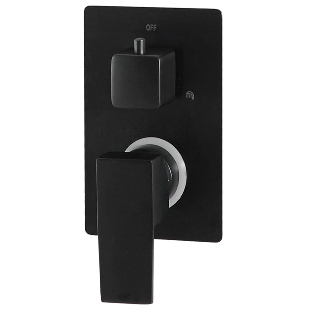 Sistema doccia in acciaio inox 201 nero con soffione quadrato e doccetta, 168 ugelli anticalcare, tubo flessibile da 150 cm, moderno soffione doccia per il benessere e il relax