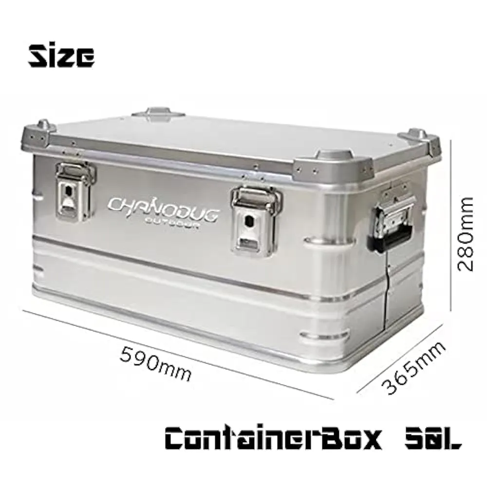 Amazon｜CHANODUG OUTDOOR スタッキング アルミ コンテナ