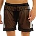 Freebily Men's Sheer Mesh Boxer Shorts Smooth Briefs Underwear Black Medium(Waist:31.0-52.5"/78-132cm)