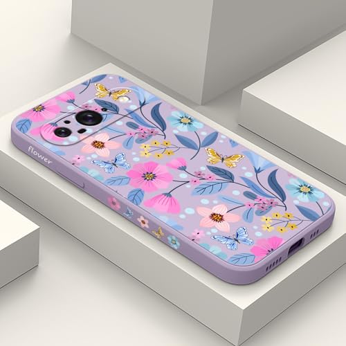 Coque Google Pixel 9 anti-traces en silicone liquide violet