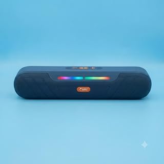 YOROTO YO-SP-4 Rock Beat Series Wireless Bluetooth Soundbar | RGB Lighting Effects, 6 Hrs Battery Backup, TWS Support, TF Card Slot, Portable Design