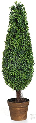 A&B Home 58146 Artificial Boxwood Tree, 7.5 by 7.5 by 35-Inch