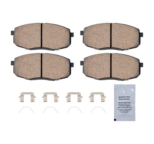 Image of HUSCH D2094 Front Ceramic Brake Pads Kit Fit For Hyundai Elantra GT 2018-2020, For Kona 2018-2023, For Kia Forte 2019-2024, For Forte5 2020-2022, For Seltos 2021-2022, For Soul 2014-2019