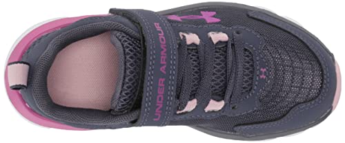 Under Armour Girls Pre-School Assert 9 Alternate Closure Sneaker, (501) Tempered Steel/Pink Fog/Strobe, 2.5 Little Kid #TOP4