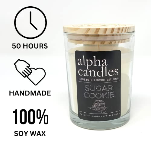 Sugar-Cookie-Handcrafted-Candle-100-Soy-9oz-Premium-Hand-Poured-Candle-Strong-Scent-and-Long-Lasting