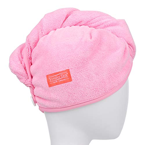 Youlertex Microfiber Hair Towel Wrap For Women, 4 Pack 10 Inch X 26 Inch, Super Absorbent Quick Dry Hair Turban For Drying Curly, Long & Thick Hair #TOP3