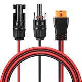 Thlevel Solarladekabel Solarstecker Kompatibel mit XT60i 1M 12AWG Kabel