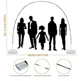 Balloon Arch Kit with Stand, Adjustable Balloon Arch Frame(2.7m high and 3m wide) with Water Fillable Base and Fibre Poles for Wedding Birthday Graduation Baby Shower Party Halloween Christmas DIY De - Image 5