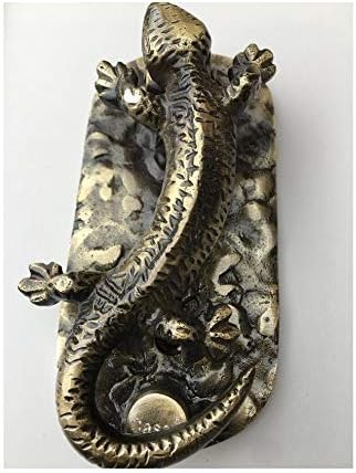 Gecko Door Knocker 2 Colour Variations (Antique Brass)