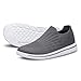 UUYOUNI Flat Shoes Women Wide Toe Casual Sneakers Mesh Lightweight Breathable Comfortable Dark Gray 8