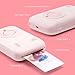 HPRT Mini Photo Printer for iPhone, Smartphone, Portable Instant Picture Printer with Bluetooth, Wireless Thermal Dye Sublimation Photo Printer CP2100 (Pink, Printer + 10 Sheets)