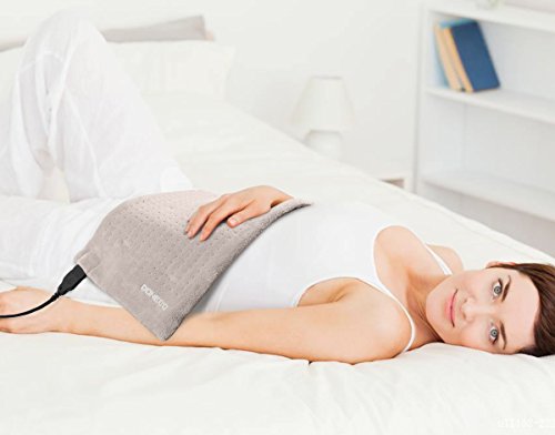 Doneco King Size Xpressheat Heating Pad (12" X 24") - Electric Heating Pad For Back Pain And Cramps - Features 6 Temperature Settings And Adjustable Lcd Controller - Machine Washable Microplush #TOP4