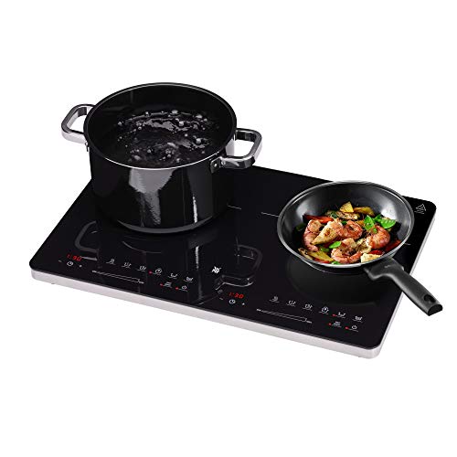 WMF Kult X Doppel- Induktionskochfeld 2 Platten, Kochplatte bis 28 cm, 2 Kochzonen, 8 Stufen, Topferkennung,Touch-Display, Glaskeramik, Timer-Funktion, 3500 W – Bild 5