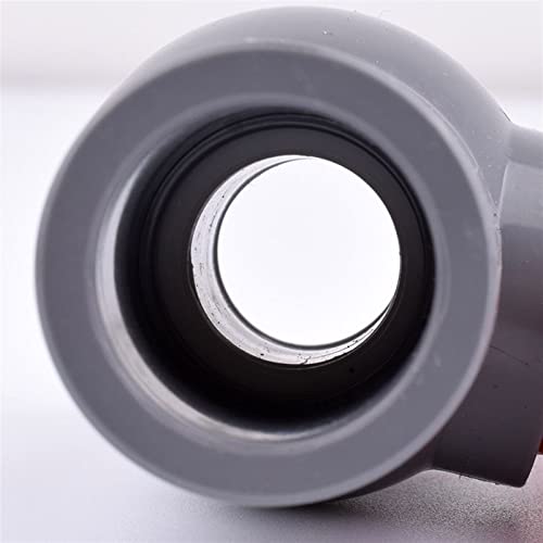 Vanne à bille PVC gris 50mm raccord irrigation aquarium 2pcs