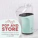 DASH Fresh Pop Popcorn Maker - Oil-Free, Air Popcorn Popper - With Measuring Cup & Recipe Guide - Perfect for Movie Nights - 16 Cups, Aqua