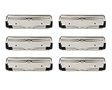 Clipboard clips with Rubber Feet,Holds Half Inch of Paper,Pack of 6
