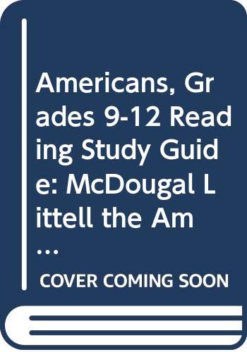 Amazon.com: Americans, Grades 9-12 Reading Study Guide: McDougal ...