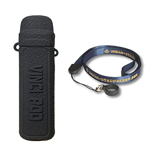 [Indian Strawberry] Voopoo Vinci Pod �Ή� �V���R���P�[�X���l�b�N�X�g���b�v (Black)