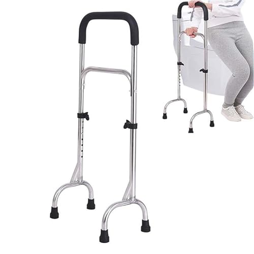 Andadores para ancianos, ayuda para caminar de pie, ayuda de movilidad estable y ligera para personas mayores, bastones ajustables ligeros de acero inoxidable