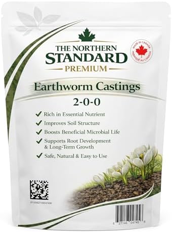 Worm Castings 5 L Bag 100% Pure Earthworm Castings Premium Soil Amendment for Indoor & Outdoor Plants 5LB