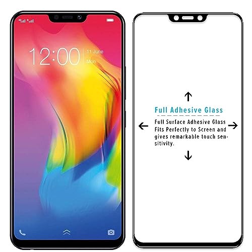 Image of HD Tempered Glass Screen Protector Compatible For Vivo V9, V9 Pro With Edge To Edge Coverage And Easy Installation Kit