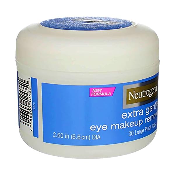 Neutrogena Eye Extra Gentle Makeup Remover Pads 30'S Jar (3 Pack)