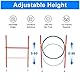 G TALECO GEAR Agility Set Hunde, 7-teiliges Set Agility Ausrüstung für Hunde, Agility Set mit 180CM Hundetunnel, Einstellbar Springring, 3 Einstellbar Hürdenstange, 8 Slalomstangen