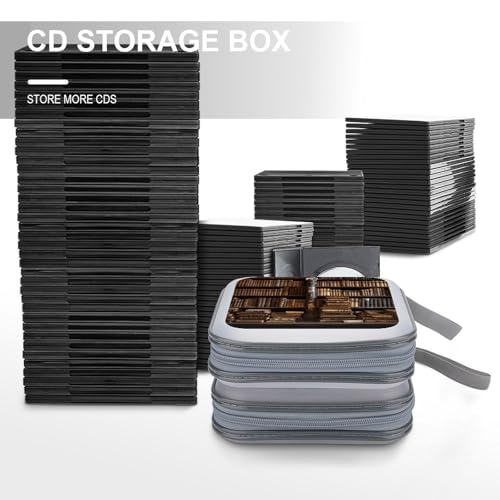 Archivador de discos compacto para liberar espacio en estanterías con capacidad de 40 DVD 7
