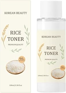 Korean Beauty Rice Toner with Natural Rice Extract, 90% Rice Extract, 3.38 fl.oz/100ml