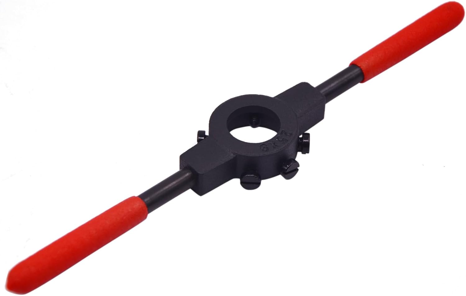 Die Handle Round Die Stock Handle Wrench with Knurled Handle, Non Slip, for Metric M7-M9 25mm OD Round Die, 25mmx9mm Adjustable Threading Tool for Metal and Plastic, Alloy Steel Construction