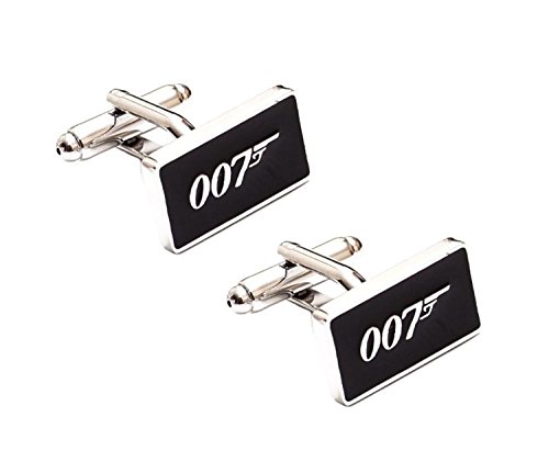 5starwarehouseÃÂ® James Bond 007 Cufflinks in Luxury Velvet Black Gift Box Cuff Links Storage Gift Box Jewellery Display Case by 5starwarehouse