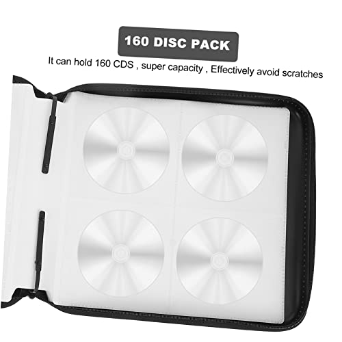 ABOOFAN Caixa de armazenamento de CD bolsa de armazenamento de dvd caso Estojo de CD Organizador de