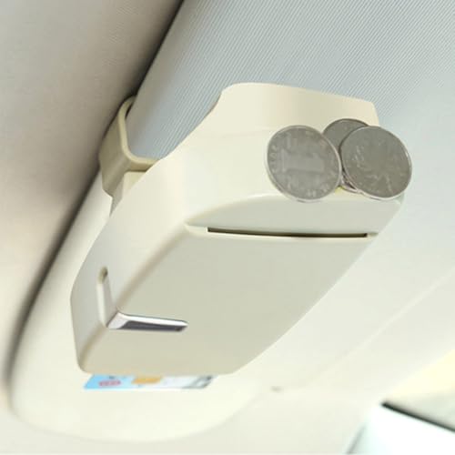 Étui de rangement pour lunettes de soleil voiture Alipis 2 pièces universel