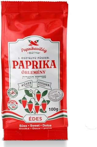 Hungarian Paprika, Sweet (100g) Certified Kosher, Imported from H...