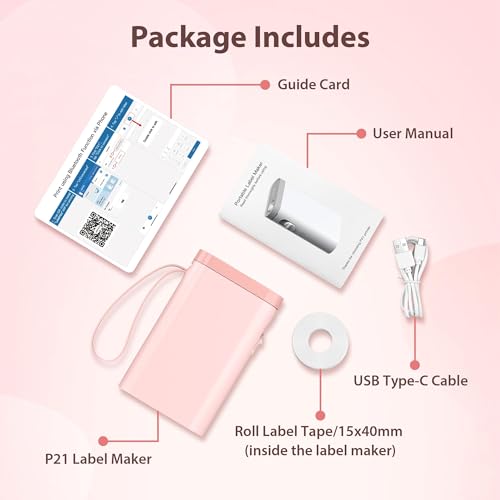 Typonos P21 Label Maker Machine With Tape, Bluetooth Label Printer Thermal Mini Label Makers thumb #8