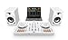 Pioneer DJ DDJ-FLX4 2-deck rekordbox and Serato DJ Controller - White, Limited Edition