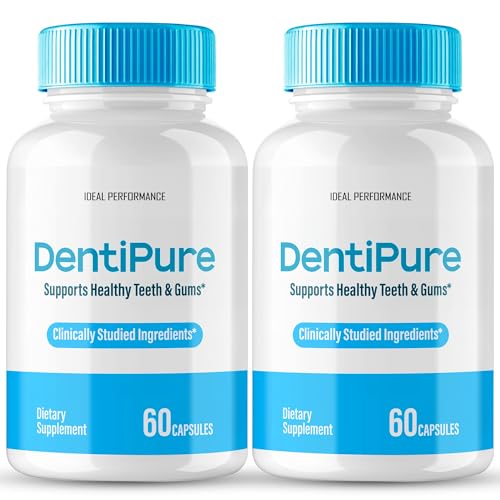 Dentipure Capsules for Healthy Teeth and Gums, Dentipure Supplement Pills Advanced Oral Probiotics - All Natural Blend to Support Fresh Breath, Denti Pure Oral Health, Denti Pure Reviews (2 Pack)