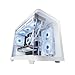 Produktbild Mars Gaming MC-FUSIONM, Gaming Micro-ATX Gehäuse, Seitliches Fenster & Gebogenes Frontglas Gehärtetem Glas, PC Minitower Doppelkammer, Flüssigkeitskühlung Unterstützung, Optimierter Innenraum, Weiß